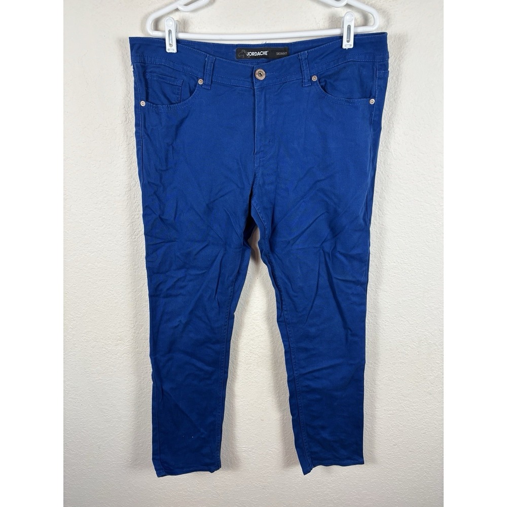 Jordache Womens Jeans Sz 14 Blue Skinny Comfort Denim Casual Excellent